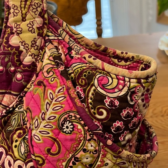 VERA BRADLEY VERY BERRY PAISLEY QUILTED EMILY SATCHEL SHOULDER BAG PURSE HANDBAG - Picture 4 of 10